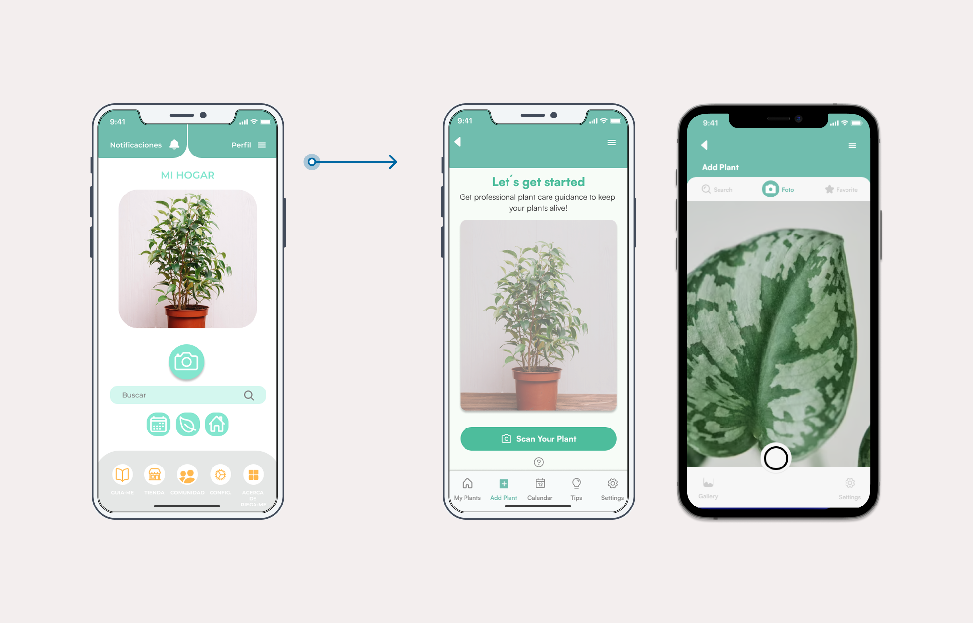 Comparativa antes y después Plant-ME